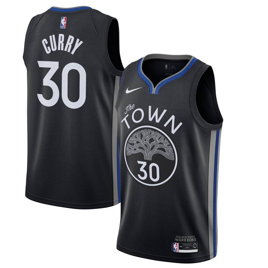 Men Golden State Warriors 30 Curry Game black new Nike NBA Jerseys
